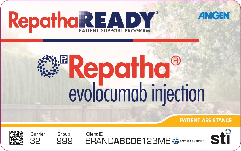 RepathaREADY® Assist co-pay card-Front